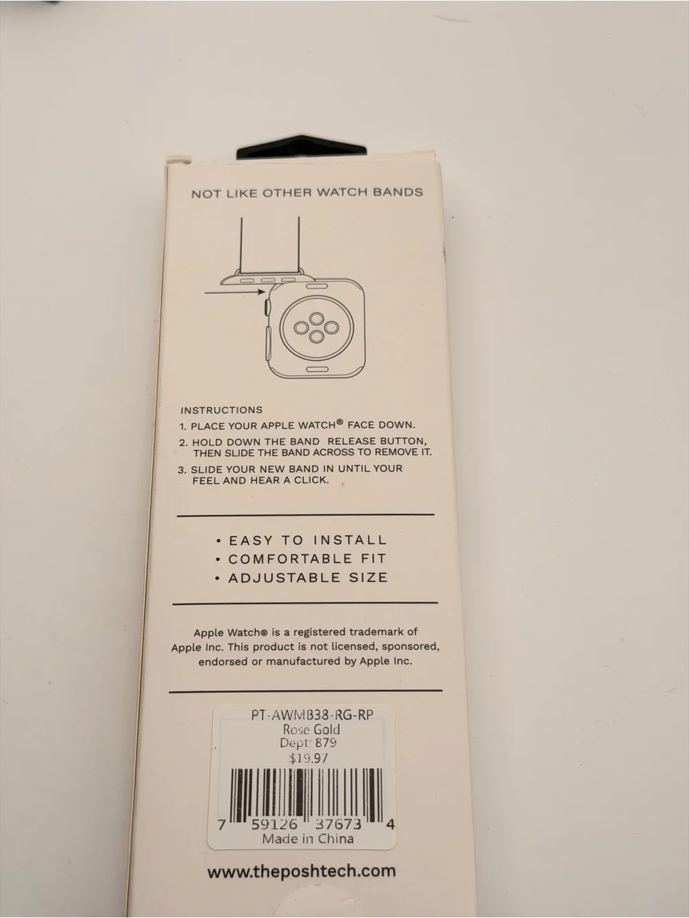 Posh Tech, Apple Watch Gold Mesh Band, 38/40/41mm, New